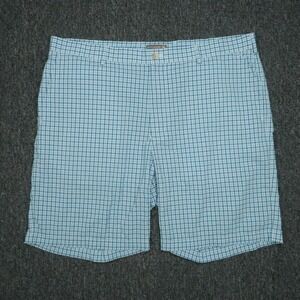 Peter Millar Shorts Men 40‎ Blue Plaid Performance Chino Seersucker Lightweight